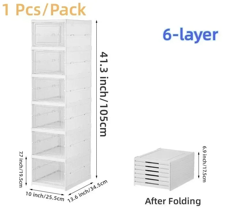 Foldable Shoe Rack 6 Layers